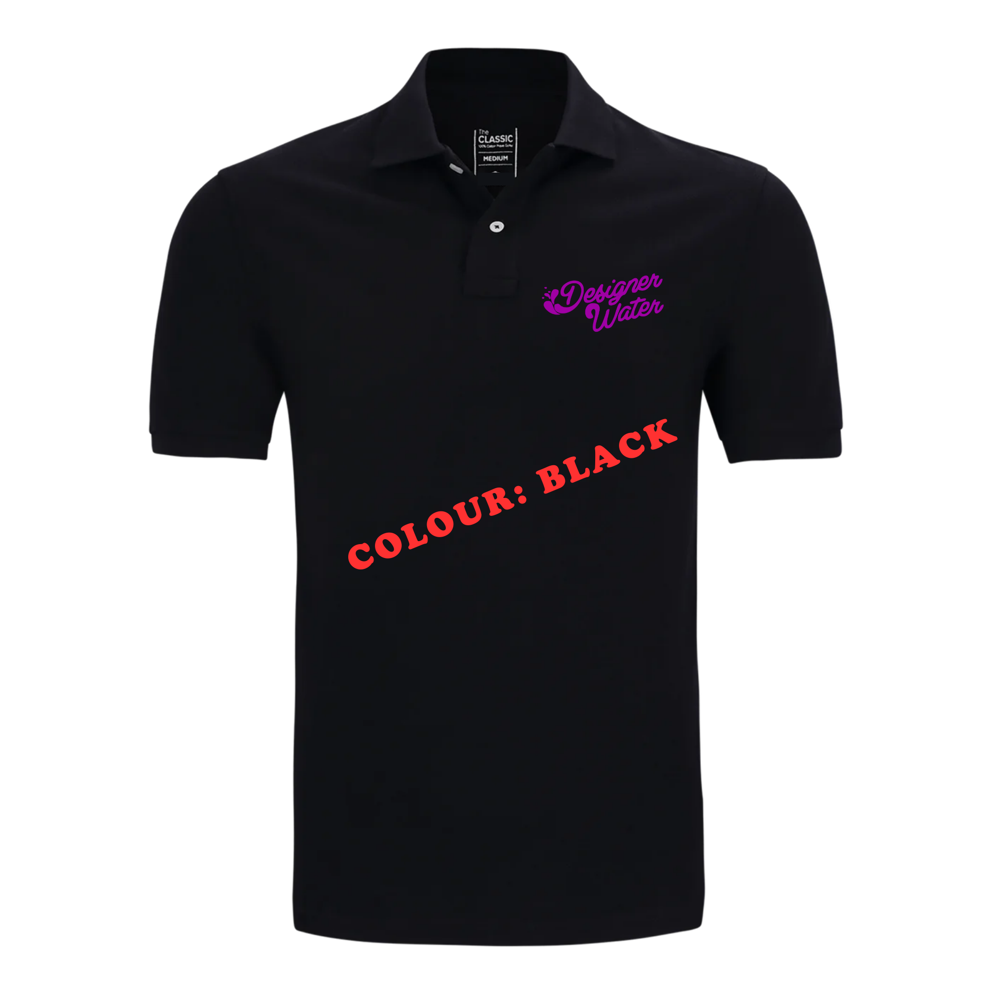 Classic Golfer Designer Water logo - 100% Cotton