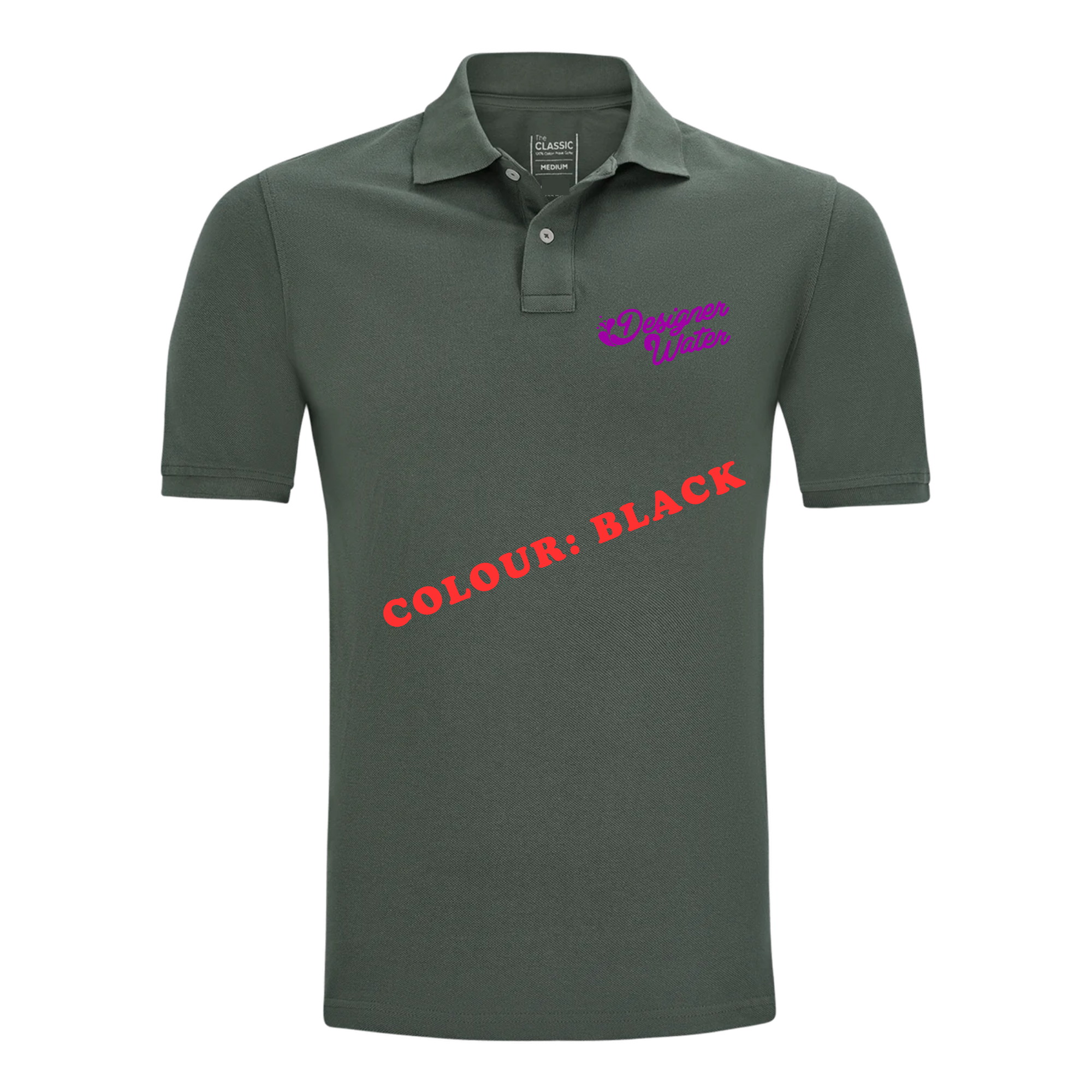 Classic Golfer Designer Water logo - 100% Cotton - Image 4
