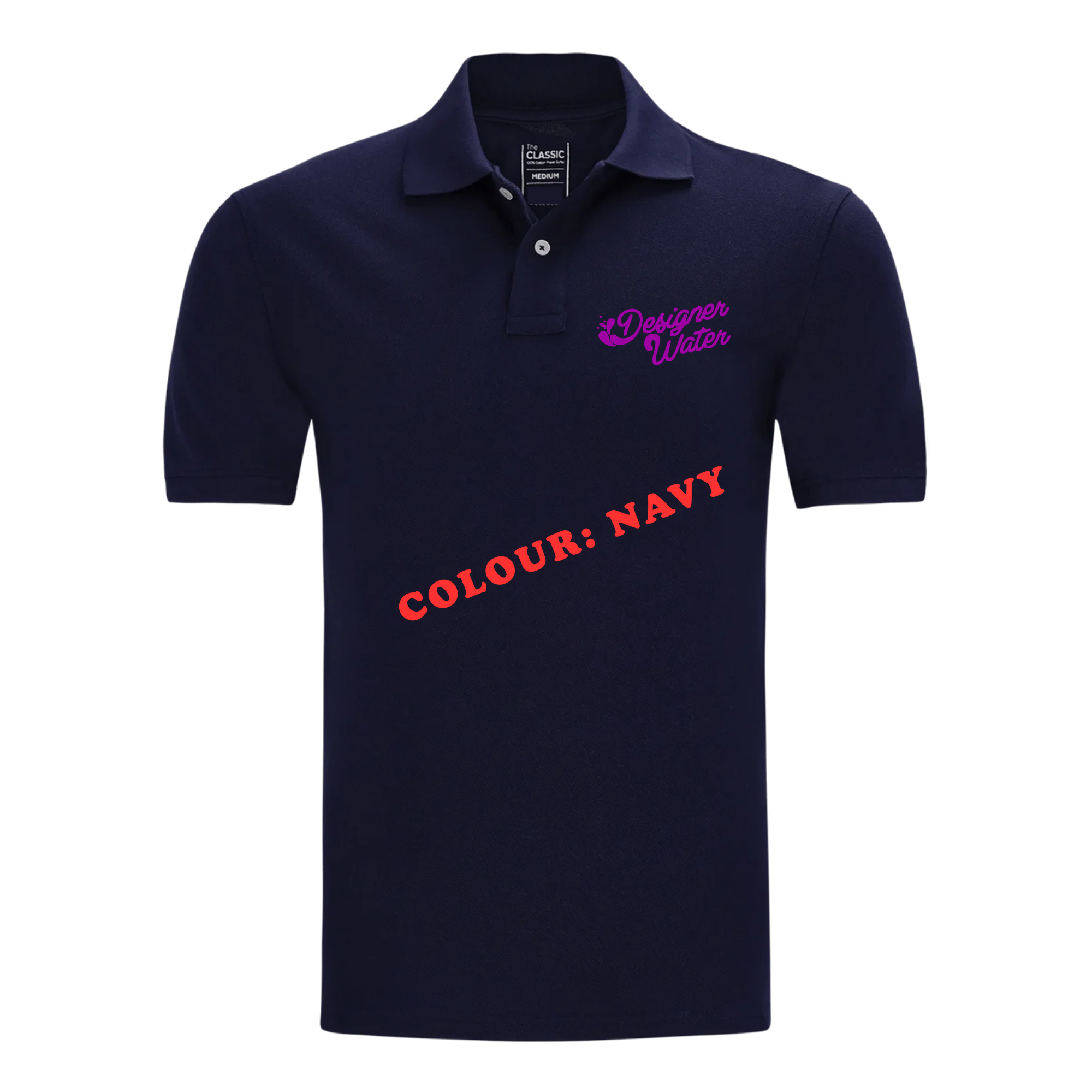 Classic Golfer Designer Water logo - 100% Cotton - Image 3