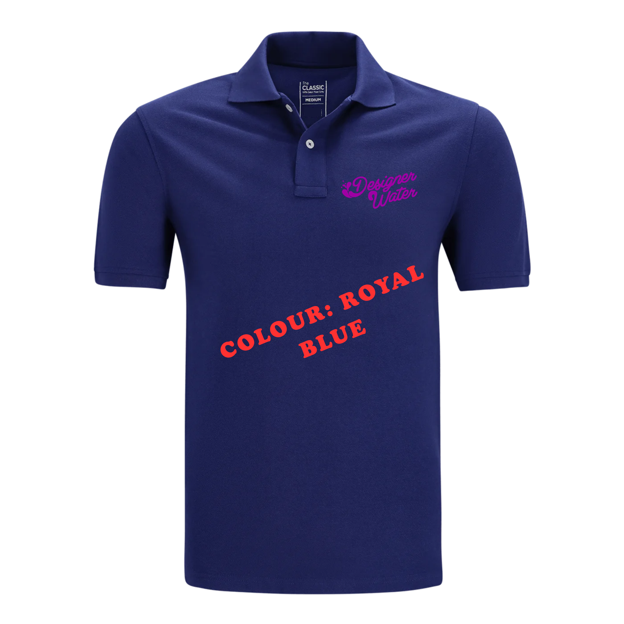 Classic Golfer Designer Water logo - 100% Cotton - Image 2